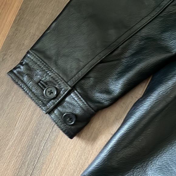 Structure (express for men) Black Leather Jacket - Picture 11 of 14